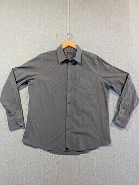 UNTUCKit Marcasin Wrinkle Free Button Shirt Men's XL Gray Check